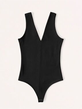 Black Seamless Fabric V-Neck
Bodysuit